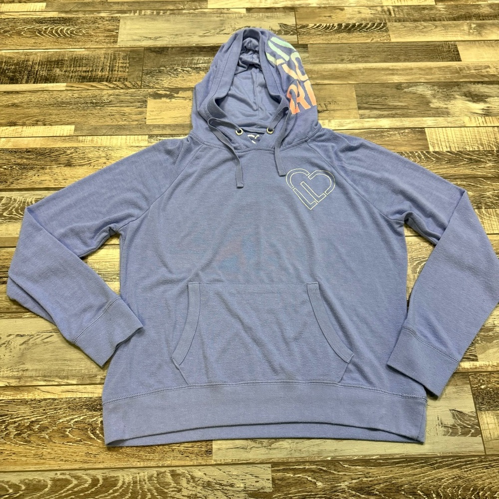 Live Love Dream Blue Hoodie - Size Women's XL